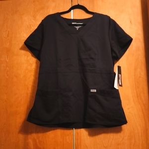 NWT GREYS ANATOMY black scrub top
